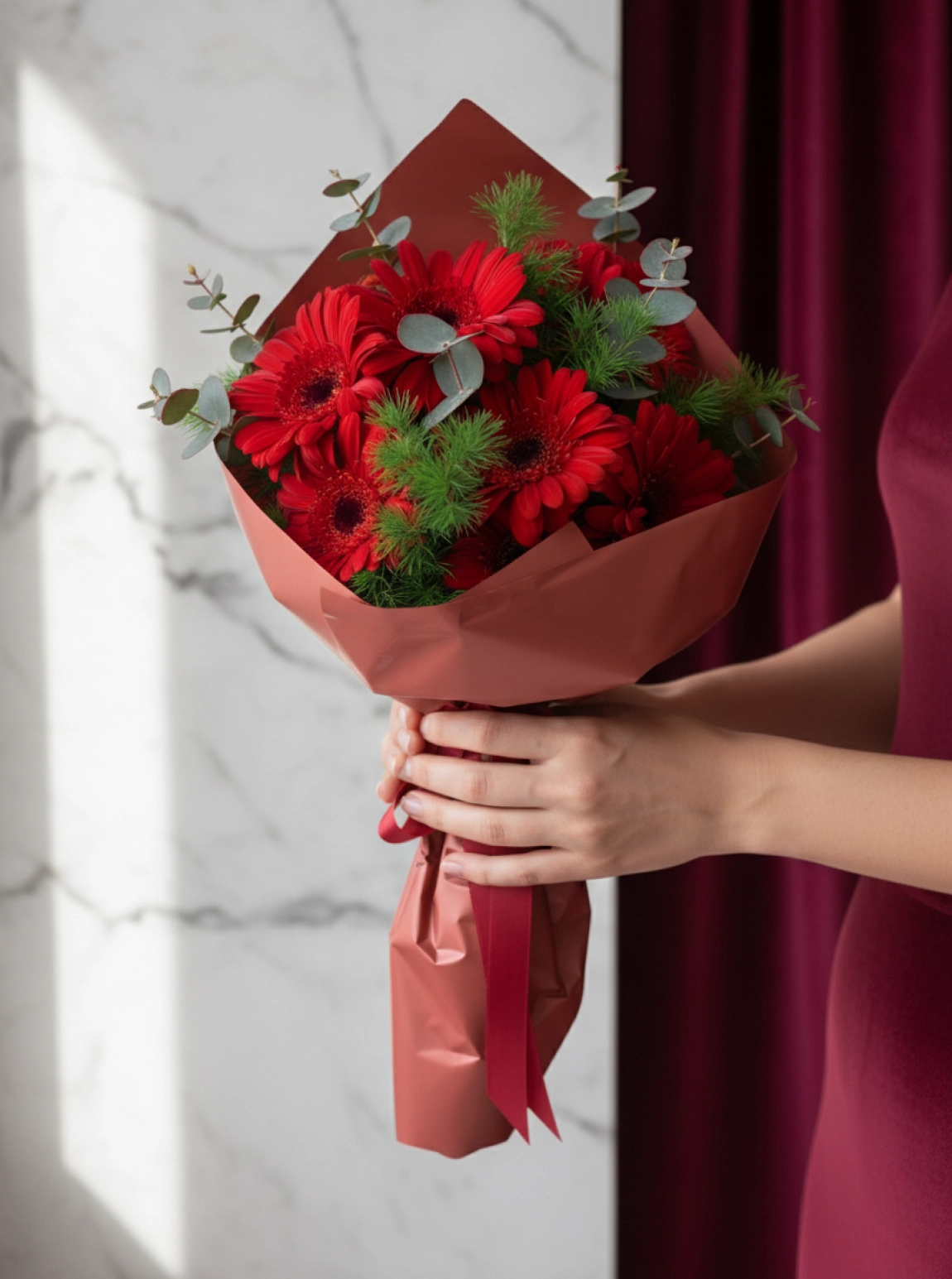 Kırmızı Gerbera Buket